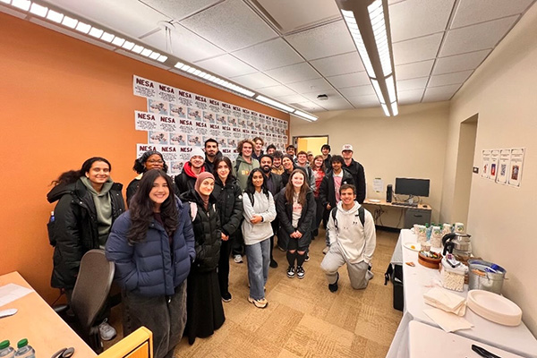 NESA selfie event big class