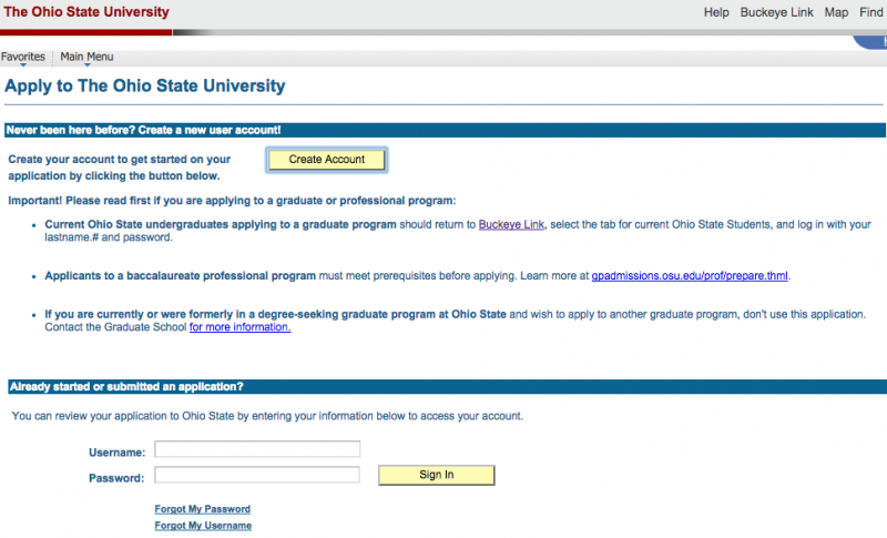 Application Registration Page