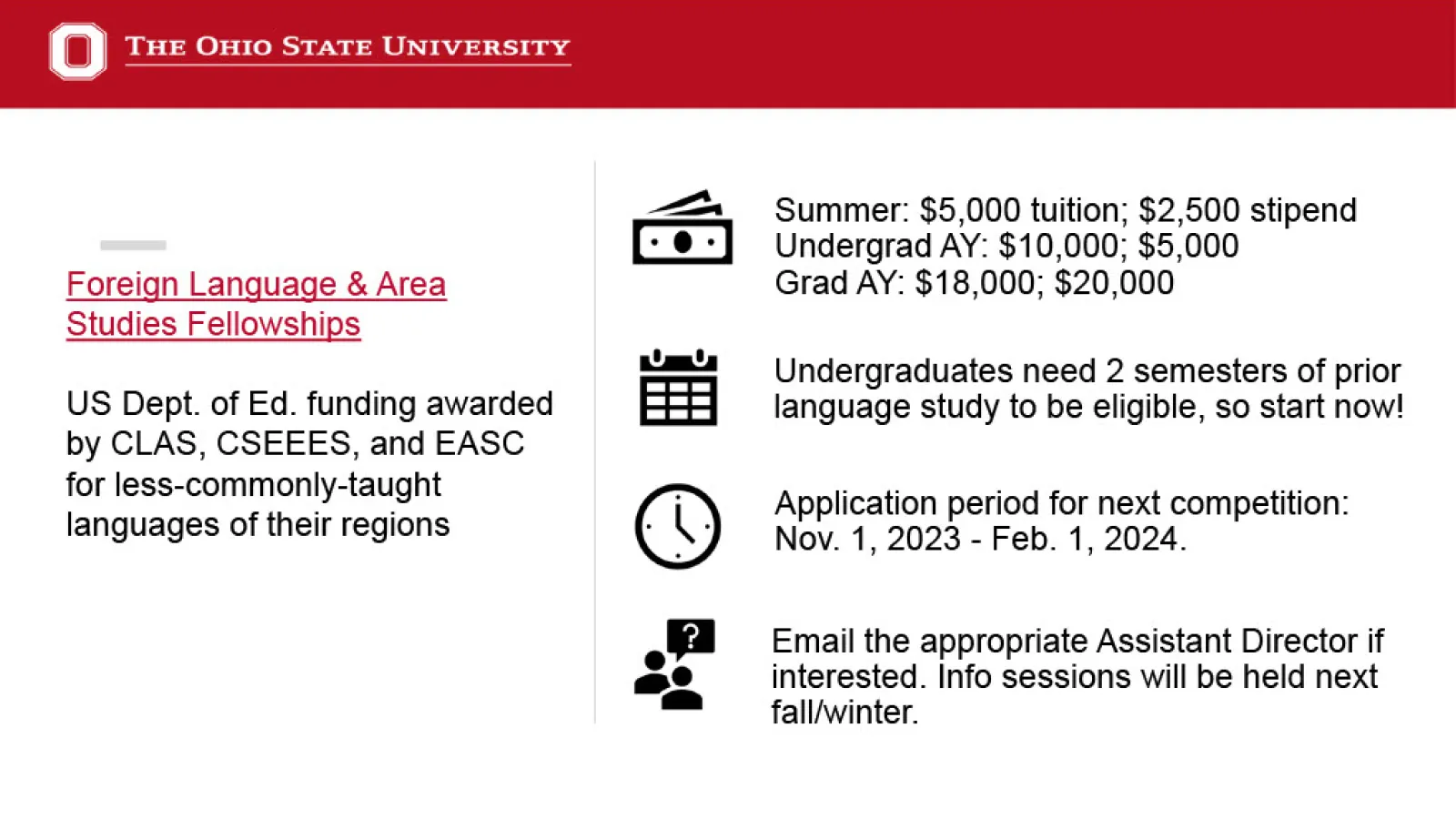 Foreign Language & Area Studies Fellowships