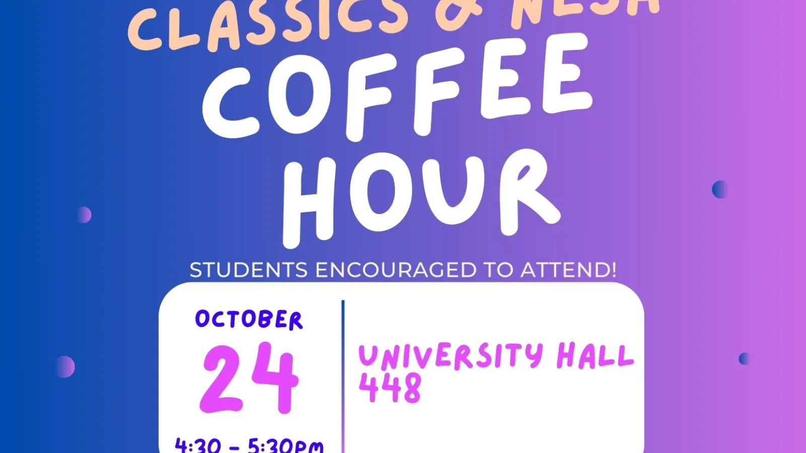 Coffee Hour Flyer