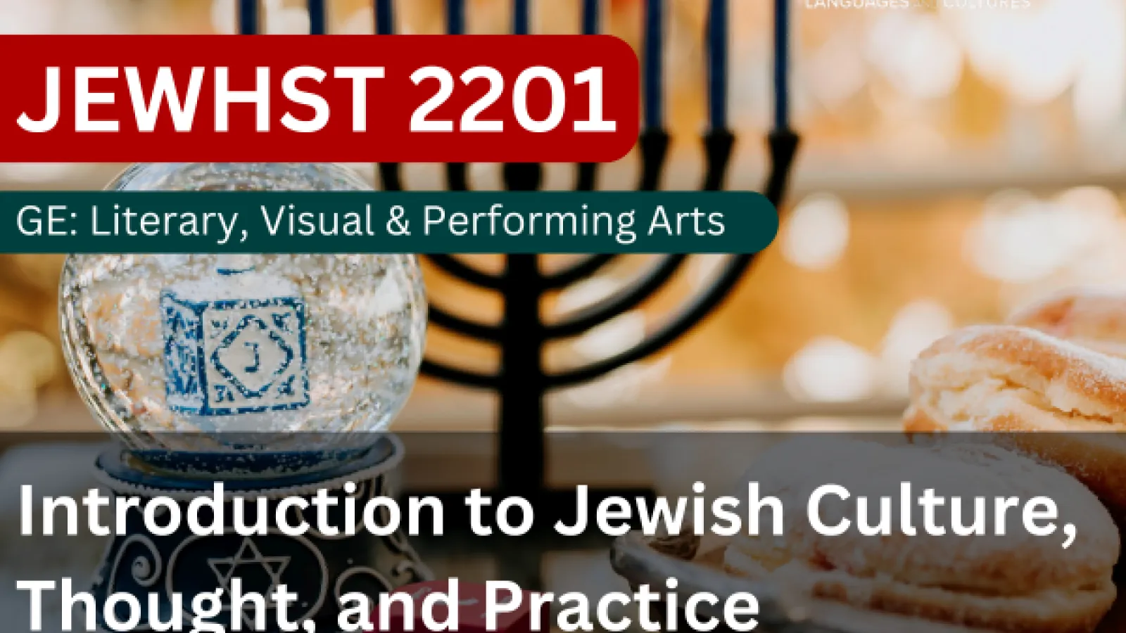 JEWHST 2201 - Introduction to Jewish Culture, Thought, and Practice