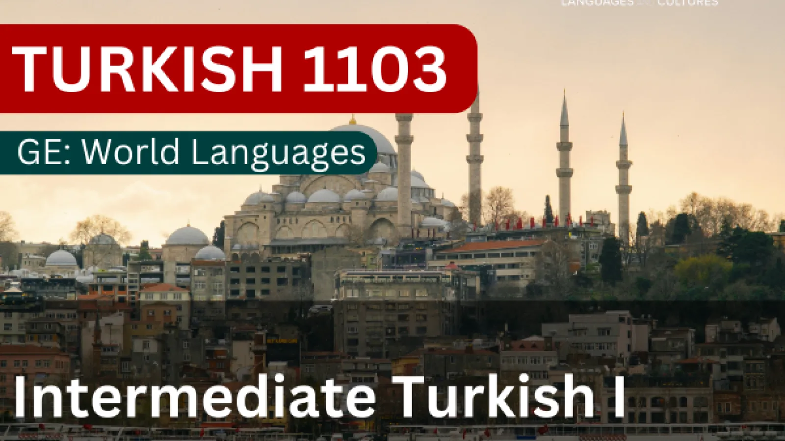 Turkish 1103 - Intermediate Turkish I