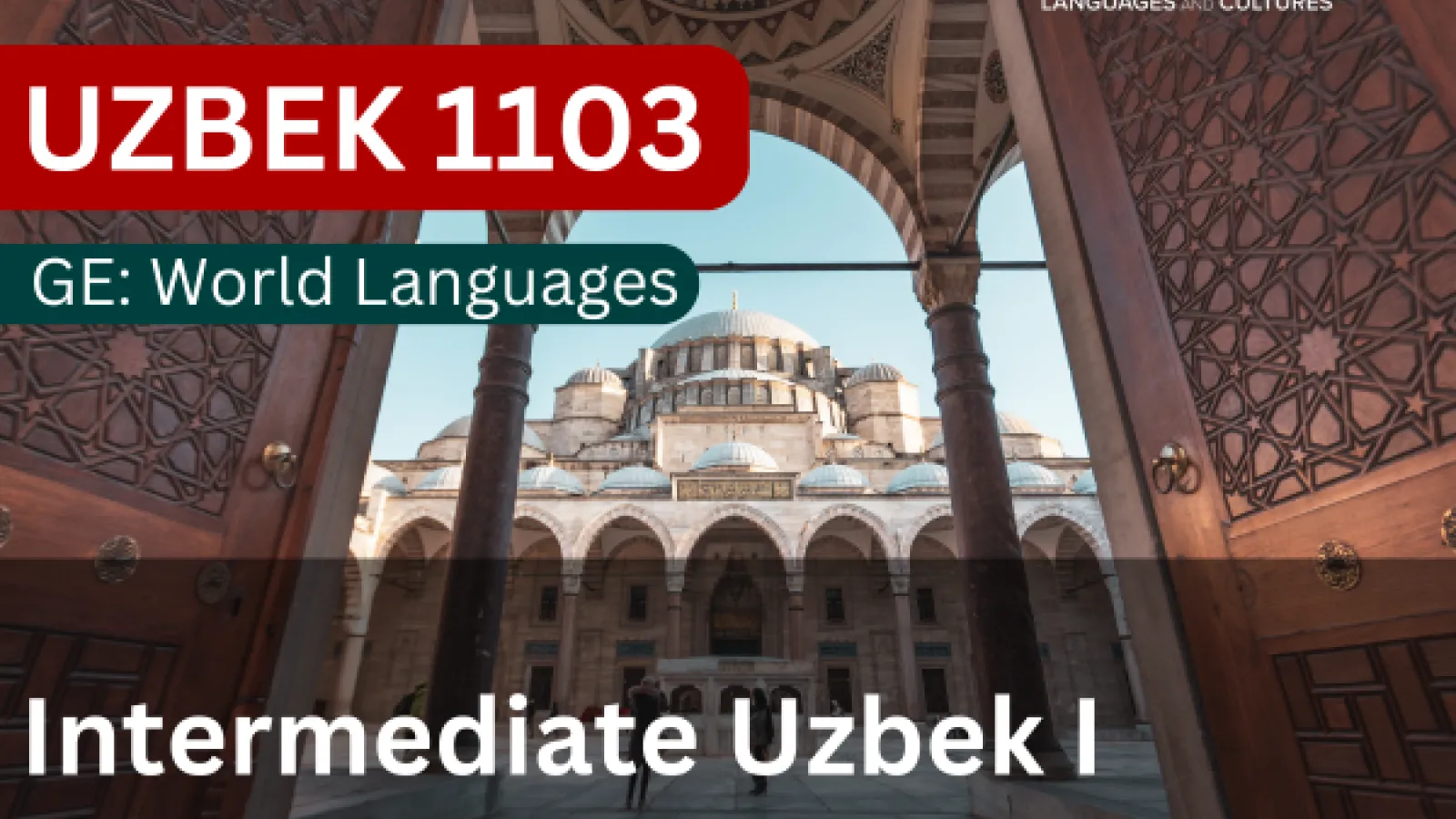 Uzbek 1103 - Intermediate Uzbek I