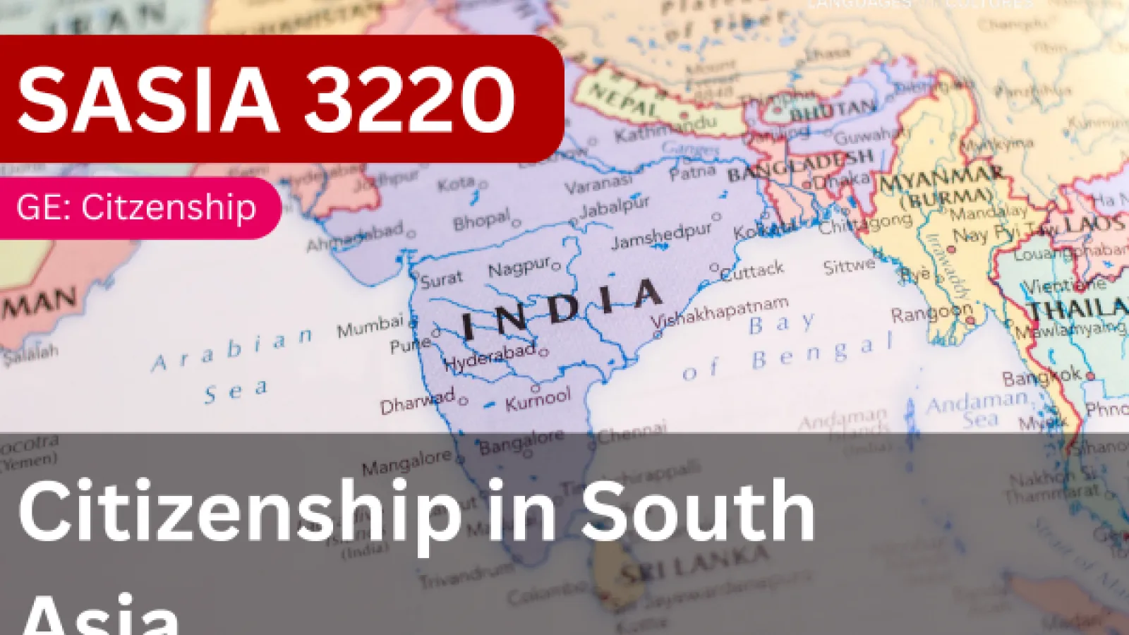 SASIA 3220 - Citizenship in South Asia