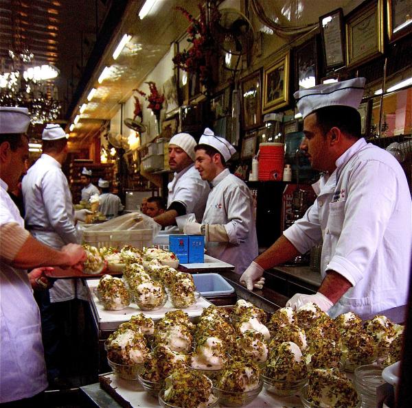 Famous ice cream in Syria