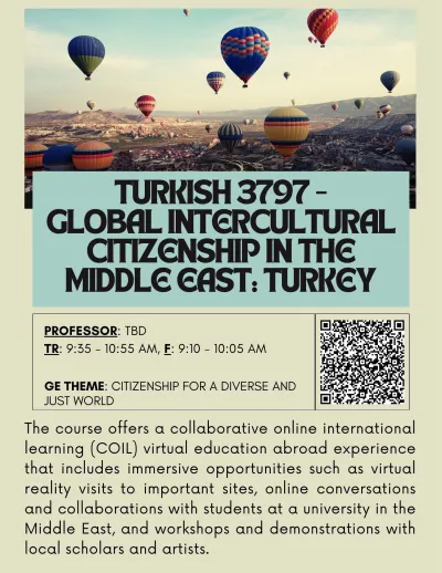course flyer balloons in the air in Turkey