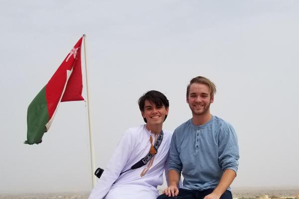 Loxley with Omani Boy