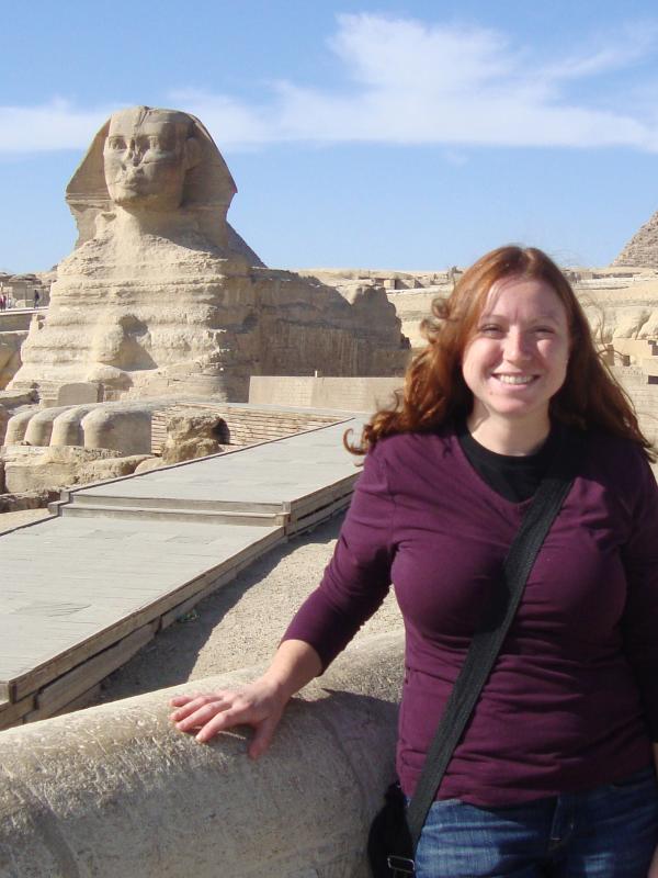 Dr. Schellinger at the Sphinx